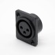 3 pin XLR connectors Female XLR cable receptacle 90° 3 pin XLR connectors Female XLR cable receptacle 90°