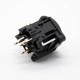 3pin Gold Plating Black Housing XLR Male Socket Straight 3pin Gold Plating Black Housing XLR Male Socket Straight