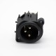 3pin Gold Plating Black Housing XLR Male Socket Straight 3pin Gold Plating Black Housing XLR Male Socket Straight
