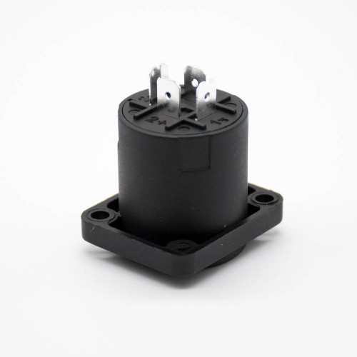 Jack Combo Panel Mount Female 4 pin Chassis Socket Connector Straight for Amplifier & Audio Mixer microphone Jack Combo Panel Mount Female 4 pin Chassis Socket Connector Straight for Amplifier & Audio Mixer microphone
