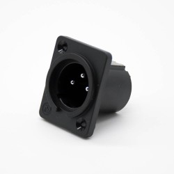 XLR Combo Jack 3 Pole Vertical Type XLR Male Audio Mixer Cannon Connector Straight