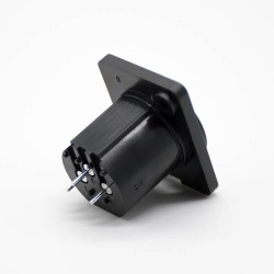 XLR Combo Jack 3 Pole Vertical Type XLR Male Audio Mixer Cannon Connector Straight