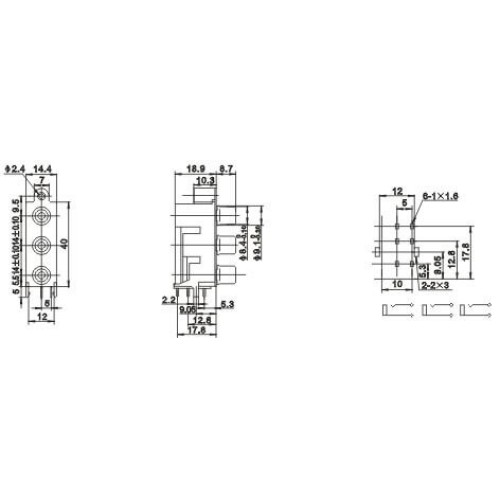 3 Pin RCA Connector PCB Mount Black Right Angle Vedio Computer 3 Pin RCA Connector PCB Mount Black Right Angle Vedio Computer