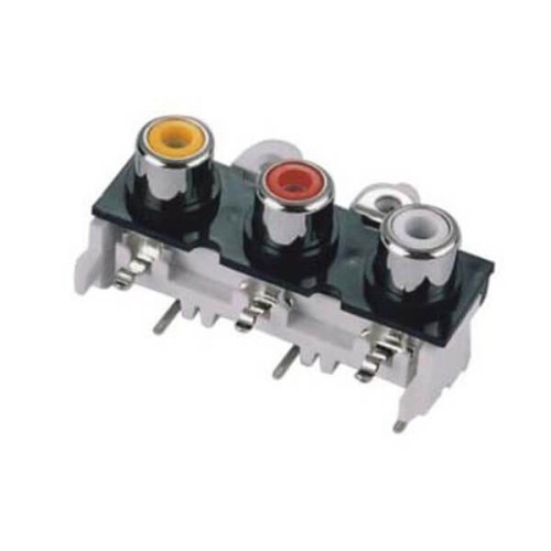 3Pin Srew RCA Connector Jack 90Degree for PCB Mount 3Pin Srew RCA Connector Jack 90Degree for PCB Mount