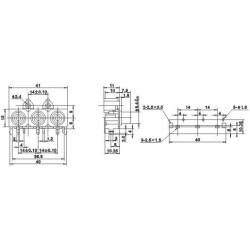 90 Degree RCA Connector Female Right Angle for PCB With Black ABS Hood Solder Type