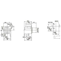 90 Degree RCA Female Socket Connector75ohm Socket Panel for PCB