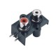 Female to Female RCA Connector Angled Socket for PCB Female to Female RCA Connector Angled Socket for PCB