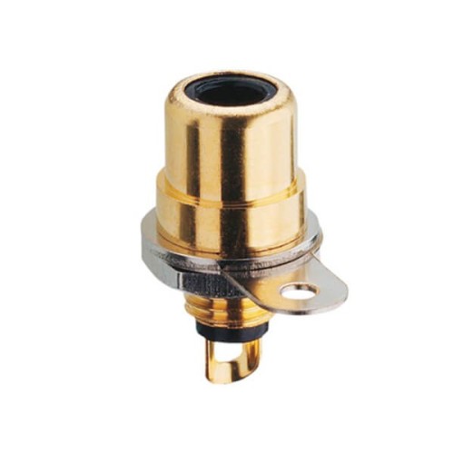 Panel Mount RCA Stereo Connector Gold Female Straight for PCB Panel Mount RCA Stereo Connector Gold Female Straight for PCB