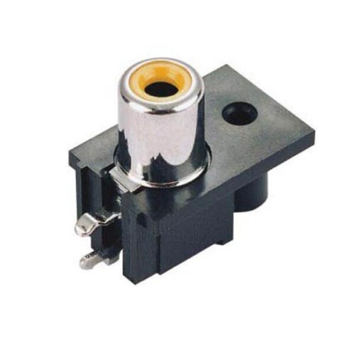 PCB Mount RCA Chassis Sockets Female Right Angle Vedio Connector PCB Mount RCA Chassis Sockets Female Right Angle Vedio Connector