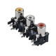 RCA Audio Connector on TV For PCB Mount Socket Right Angle Connecor RCA Audio Connector on TV For PCB Mount Socket Right Angle Connecor