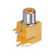 RCA Connector 90 Degree Angle For PCB Mount with Yellow ABS Female RCA Connector 90 Degree Angle For PCB Mount with Yellow ABS Female