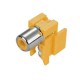 RCA Connector Female PCB Mount 90 Dregee Yellow RCA Connector Female PCB Mount 90 Dregee Yellow