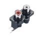 RCA Connector Female to Female Socket Right Angle for PCB Board RCA Connector Female to Female Socket Right Angle for PCB Board