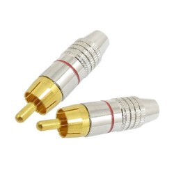 RCA Connector for Coaxial Cable Male Plug Audio Video Connector AV Adapter