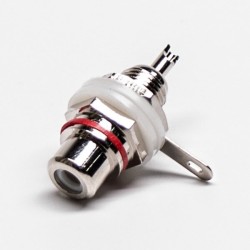 RCA Connector Jack Straight Push on Solder Type for Cable