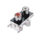 RCA Connector PCB Mount Female Nickel Plated Socket 90Degree RCA Connector PCB Mount Female Nickel Plated Socket 90Degree