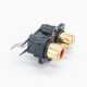 RCA Double Female Connector Nickel Plated Socket for Panel RCA Double Female Connector Nickel Plated Socket for Panel