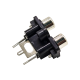 RCA Female Connector Straight for PCB RCA Female Connector Straight for PCB