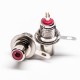 RCA Jack Connector Female Straight Push on Solder Type for Cable RCA Jack Connector Female Straight Push on Solder Type for Cable