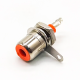 RCA Jack Connector Female Straight Push on Solder Type for Cable RCA Jack Connector Female Straight Push on Solder Type for Cable
