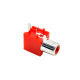 RCA Red Color Connector Right Angle Female For PCB Board RCA Red Color Connector Right Angle Female For PCB Board