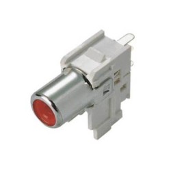 RCA Socket Connectors Nickel Plated Right Angle For PCB