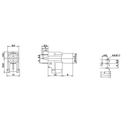 RCA Socket Connectors Nickel Plated Right Angle For PCB RCA Socket Connectors Nickel Plated Right Angle For PCB