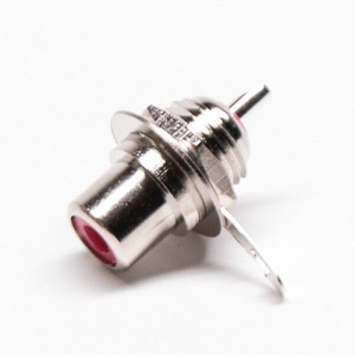 RCA Straight Connector Jack Push on Rear Panel Mount RCA Straight Connector Jack Push on Rear Panel Mount