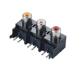 Zinc Alloy RCA Panel Female Connector Jack for PCB Mount