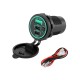 Automotive and Marine 12-24V Voltage Equipment Modified with Dual PD+QC3.0 Triple Fast Charging Ports Automotive and Marine 12-24V Voltage Equipment Modified with Dual PD+QC3.0 Triple Fast Charging Ports