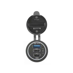 Automotive and Marine Modified New Product with QC3.0+Dual PD Flash ChargingTYPE-C Fast Charging PD Charger