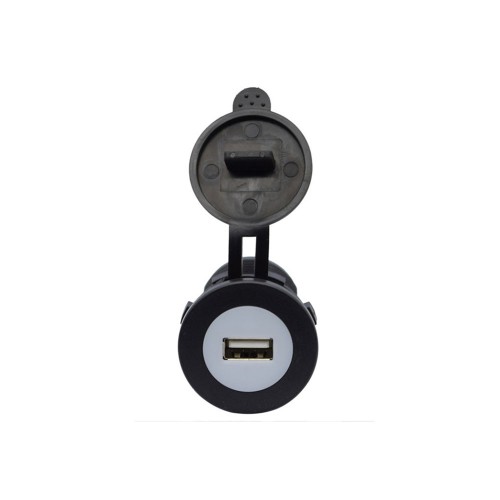 Automotive and Marine Modified Round White Core USB Charger with 3.1A Dual USB Charging Ports Automotive and Marine Modified Round White Core USB Charger with 3.1A Dual USB Charging Ports