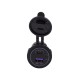 Automotive Modified Dual Fast Charging QC3.0+TYPE-C+PD Dual-Port Charger Blue Light with 60cm Power Cord Automotive Modified Dual Fast Charging QC3.0+TYPE-C+PD Dual-Port Charger Blue Light with 60cm Power Cord