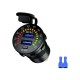 Automotive QC3.0 Dual USB Charger Socket with Color Screen Voltage Monitor Automotive QC3.0 Dual USB Charger Socket with Color Screen Voltage Monitor