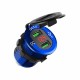Car Charger with PD QC3.0 Modified Car Charger, Equipped with Voltage Display and Switch Charger