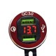Charging Socket Motorcycle In-car Charger with Voltage Display Dual QC Fast Charging High Current Interface