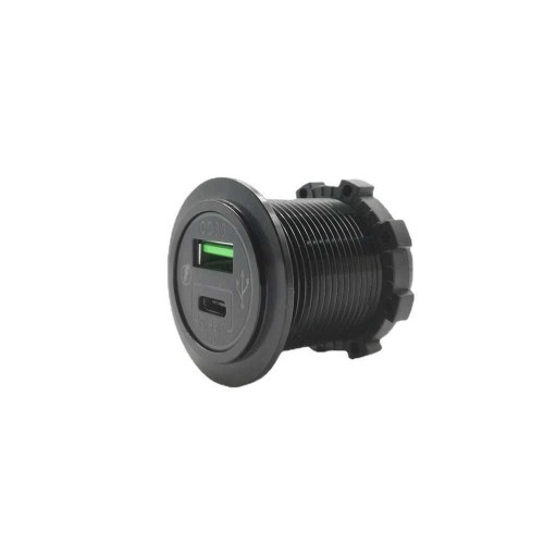 Motorcycle and Car Modified PD Charger with Intelligent Type-C Port Distribution Motorcycle and Car Modified PD Charger with Intelligent Type-C Port Distribution