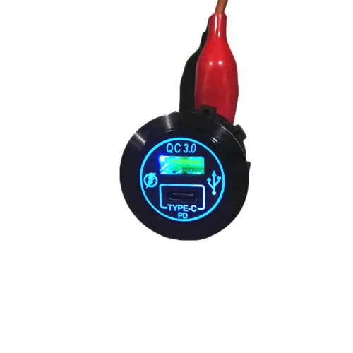 Motorcycle and Car Modified PD Charger with Intelligent Type-C Port Distribution Motorcycle and Car Modified PD Charger with Intelligent Type-C Port Distribution