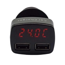 Original Cigarette Lighter Car Charger 3.1A High Current with Voltage Current and Temperature Display Four-in-One Charging
