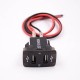 USB Car Charger Cable Through Hole Dual Port Socket USB Car Charger Cable Through Hole Dual Port Socket