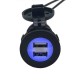 USB Charger for Automotive and Marine Modification 2.1A 3.1A 4.2A to 5V Blue Light Charger USB Charger for Automotive and Marine Modification 2.1A 3.1A 4.2A to 5V Blue Light Charger