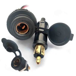 12V Motorcycle Car Cigarette Lighter Power Adapter Eu Type For Bmw Motorcycle Powerlet Din Hella Socket Plug