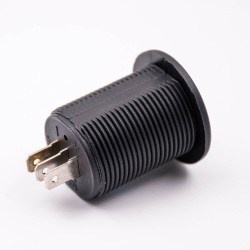 DC Voltage Digital Display Car Meter Voltmeter Socket Through Hole