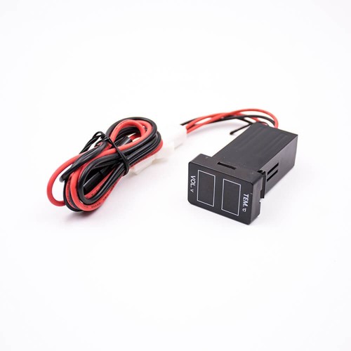 Digital Voltage Display Meter Temperature Voltage Display Socket Cable Digital Voltage Display Meter Temperature Voltage Display Socket Cable