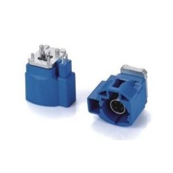HSD 4+2Pin C Code Straight Vehicle Connector Male 6P Blue GPS Signal for PCB