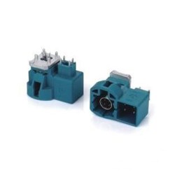 HSD 4+4 Pin Z Code Male Straight Water Blue GPS Signal for PCB Vehicle Connector