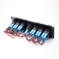 Switch Panel With Voltmeter 6-position Color Screen Car Multifunctional Combination Panel