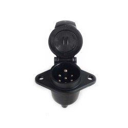 7 Core Aluminum Plug 24V N Type Trailer Plug Connector PVC European Style for RVs