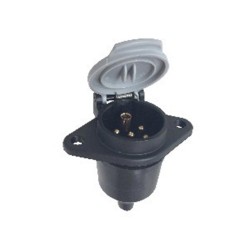 7 Core Aluminum Plug 24V S Type Trailer Plug Connector PVC European Style for RVs
