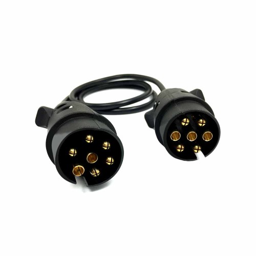 7 Core to 7 Core Connection Cable Plug and Socket Conversion European Style 7 Core to 7 Core Connection Cable Plug and Socket Conversion European Style